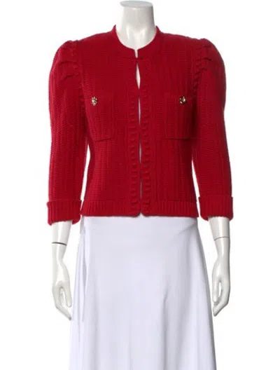 Pre-owned L'agence Open Front Sweater In Pink