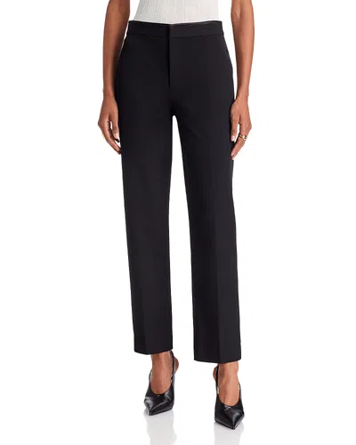 L'agence Satin Trim Rebel Trousers In Black