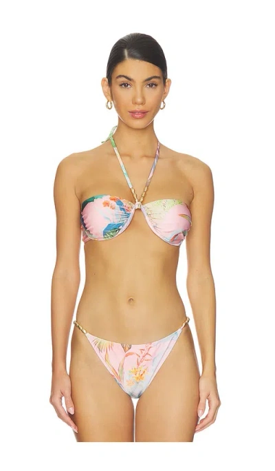 L'agence Suki Halter Bikini Top In Multi