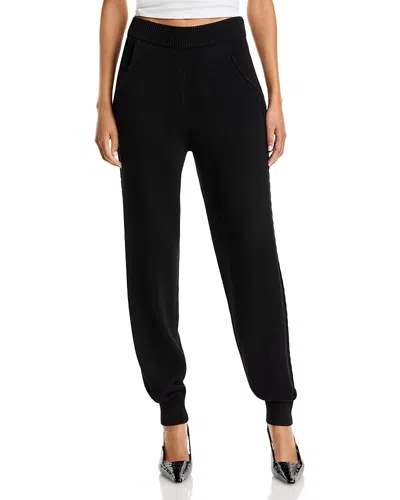 L'agence Tamaris Cable Trim Jogger Pants In Black