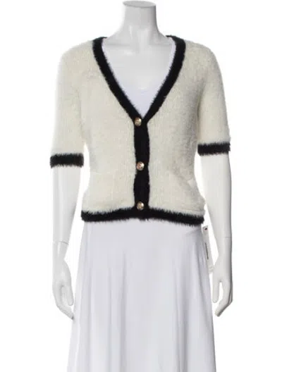 Pre-owned L'agence V-neck Sweater In Black/neutrals
