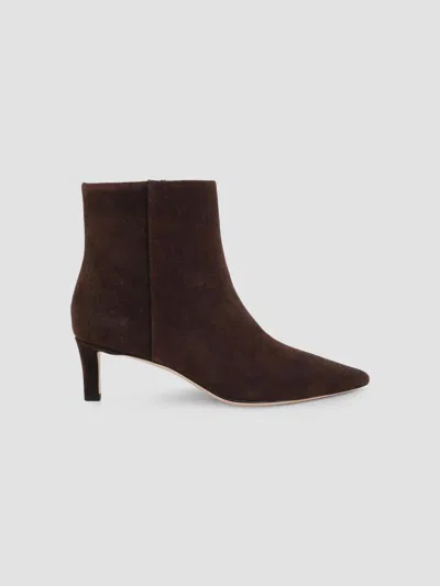 L'agence Women's Lilly 60mm Suede Ankle Boots In Brown