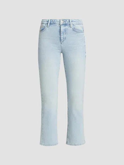 L'agence Women's Tati Crop Micro Bootcut Jeans In Blue