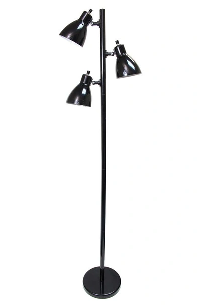 Lalia Home 3-light Floor Lamp In Black