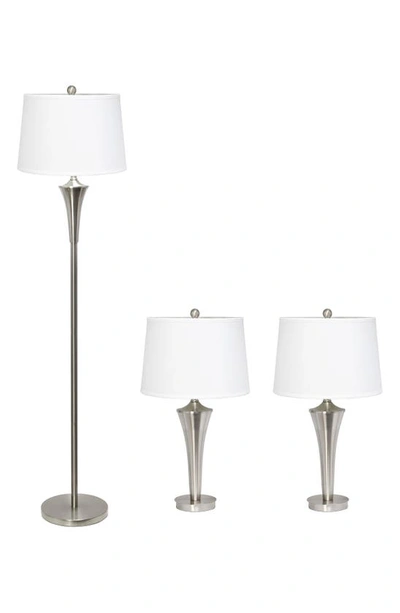 Lalia Home 3-piece Lamp Set In White