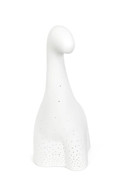 Lalia Home Ceramic Dinosaur Table Lamp In White