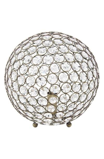 Lalia Home Crystal Orb Table Lamp In Brown