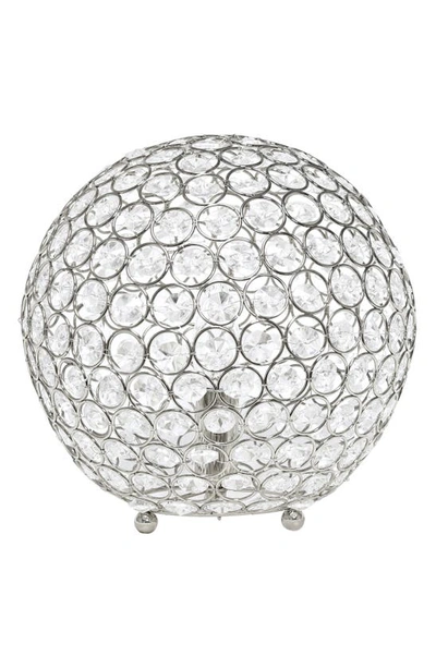 Lalia Home Crystal Orb Table Lamp In Gray