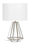 Lalia Home Geometric Table Lamp In Brass/ Clear Glass