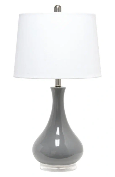 Lalia Home Grey Droplet Table Lamp In Gray