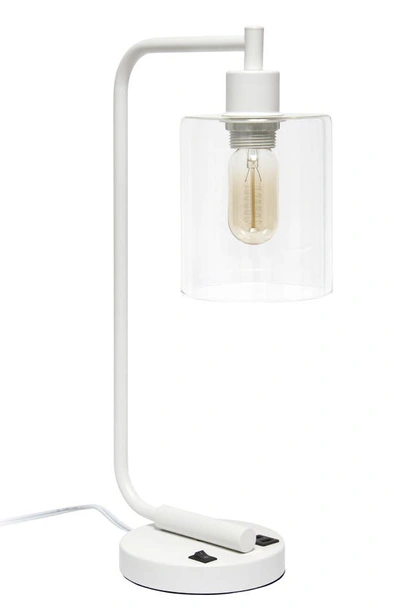 Lalia Home Iron Desk Lamp In White