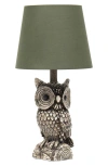 Lalia Home Owl Table Lamp In Brown/ Green