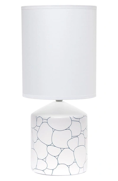 Lalia Home Pebble Print Table Lamp In Yellow