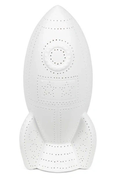 Lalia Home Rocket Ship Table Lamp In White