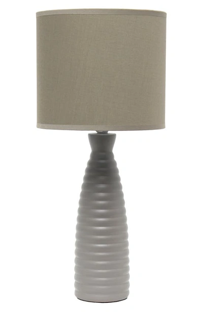 Lalia Home Taupe Bottle Table Lamp