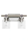 Lalia Home Vanity Light Fixture In Brushed Nickel/ Gray