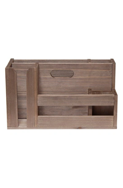 Lalia Home Wood Utensil Caddy In Brown