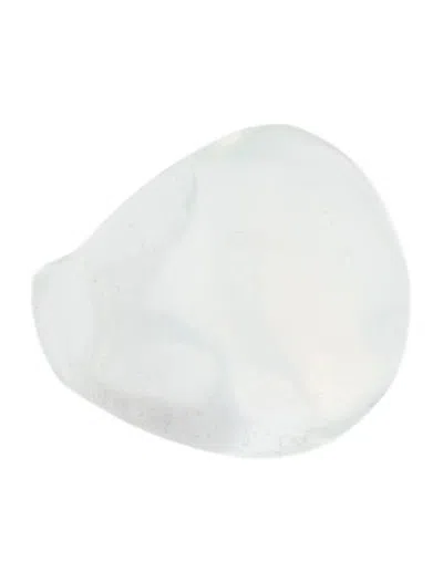 Pre-owned Lalique Crystal Cabochon Cocktail Ring In Clear