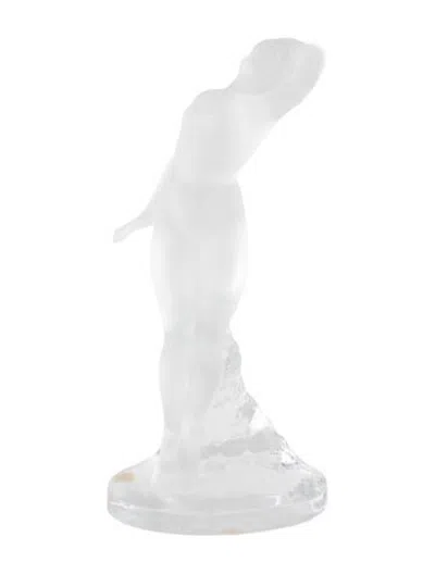 Pre-owned Lalique Crystal Danseuse Bras Levés Figurine In Clear