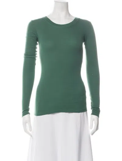 Pre-owned Lamade Crew Neck Long Sleeve Top In Green