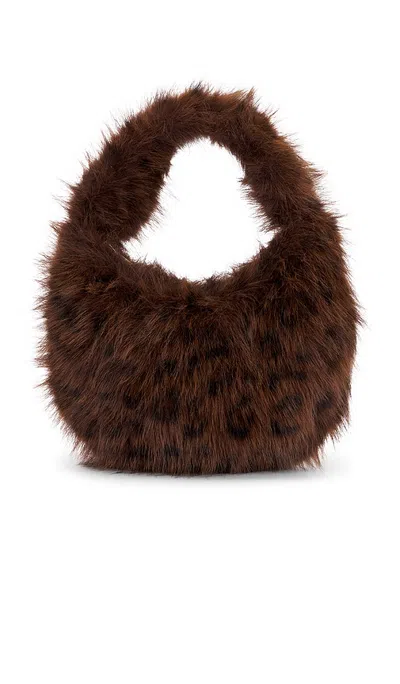 Lamarque Alix Leo Hobo Bag In Brown Leopard