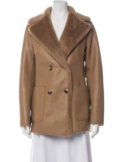 Pre-owned Lamarque Biker Jacket In Brown