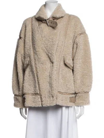Pre-owned Lamarque Coat W/ Tags In Neutrals