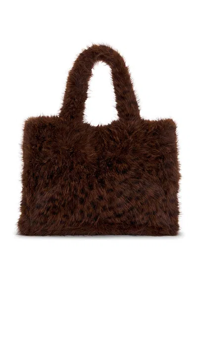 Lamarque Jade Leo Tote Bag In Brown Leopard