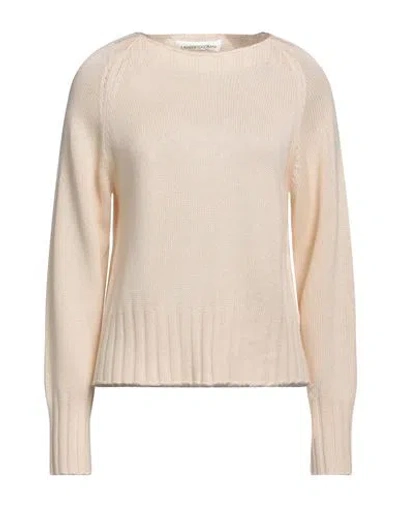 Lamberto Losani Woman Sweater Cream Size 4 Silk, Cashmere In Pink