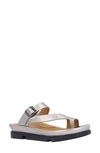 L'amour Des Pieds Alanza Toe Loop Sandal In Champagne