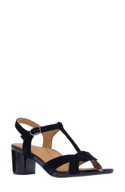 L'amour Des Pieds Mabry T-strap Sandal In Black