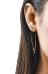 Lana Diamond Wire Hoop Earrings In Gold