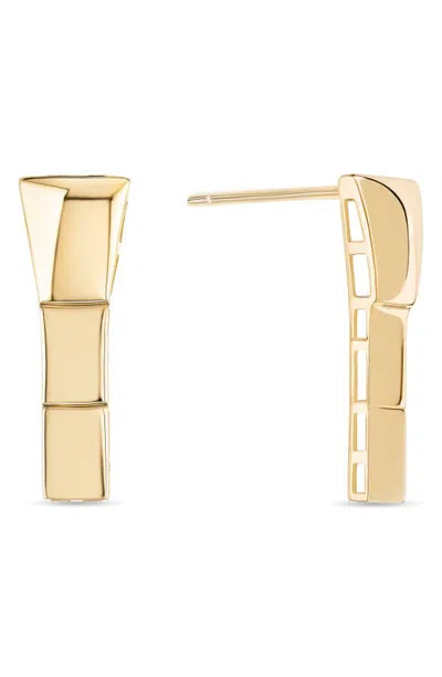 Lana Flash Tile 14k Gold Linear Earrings In 14k Yellow Gold