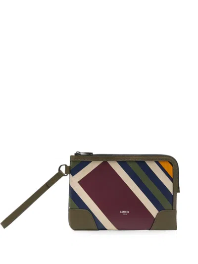 Lancel Charlie Clutch Bag In Brown