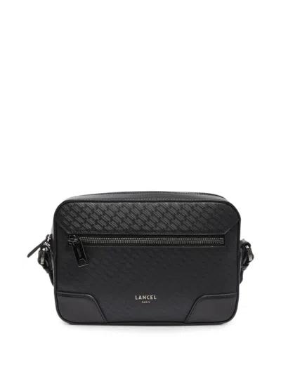 Lancel Charlie Logo-embossed Messenger Bag In Black