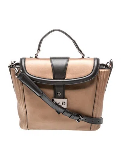 Pre-owned Lancel Leather Shoulder Bag In Neutrals