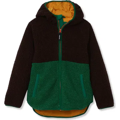Lands' End Kids Colorblock High Pile Jacket In Multi