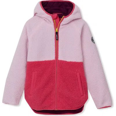 Lands' End Kids Colorblock High Pile Jacket In Multi