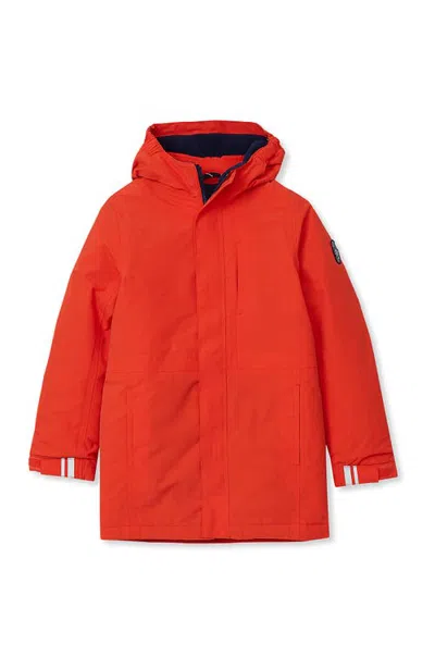 Lands' End Kids Squall Waterproof Insulated 3 In 1 Parka In Orange