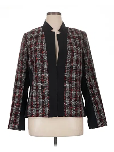 Pre-owned Lane Bryant Blazer Jacket In Black