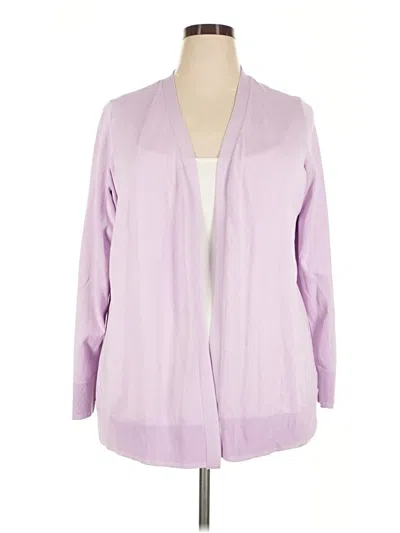 Pre-owned Lane Bryant Cardigan Sweater In Purple