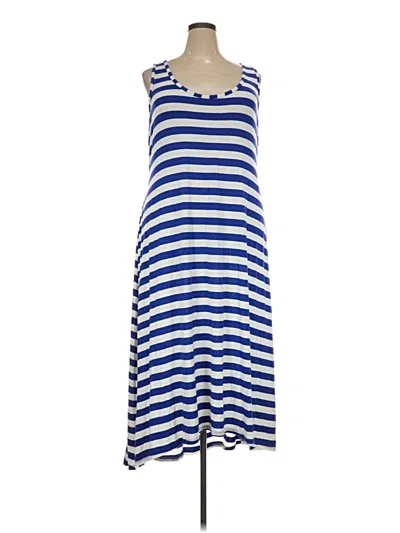 Pre-owned Lane Bryant Casual Dress In Blue