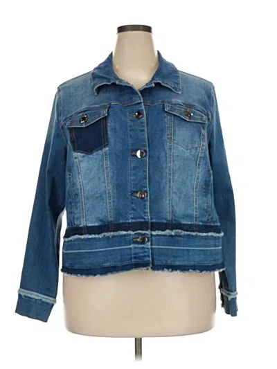 Pre-owned Lane Bryant Denim Jacket In Blue