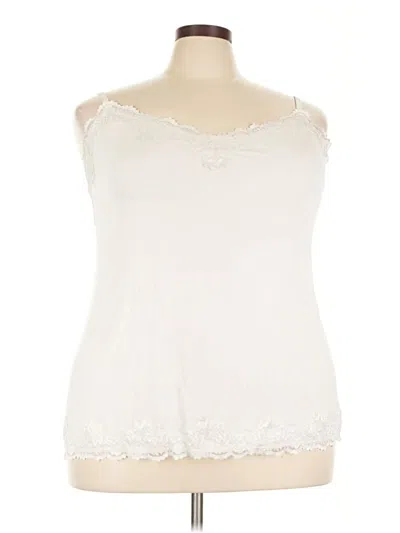 Pre-owned Lane Bryant Tank Top Ivory Sweetheart Neckline Tops
