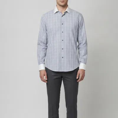 Pre-owned Lanvin Blue Plaid Cotton Long Sleeve Shirt Xl