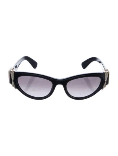 Pre-owned Lanvin Cat-eye Gradient Sunglasses In Black