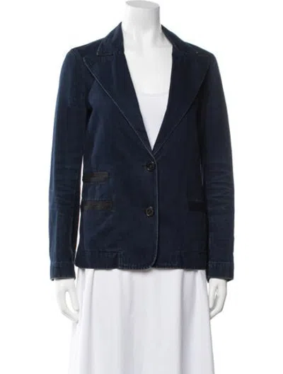 Pre-owned Lanvin Denim Jacket In Blue