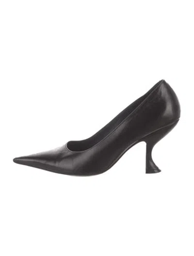 Pre-owned Lanvin Leather Pumps In Black