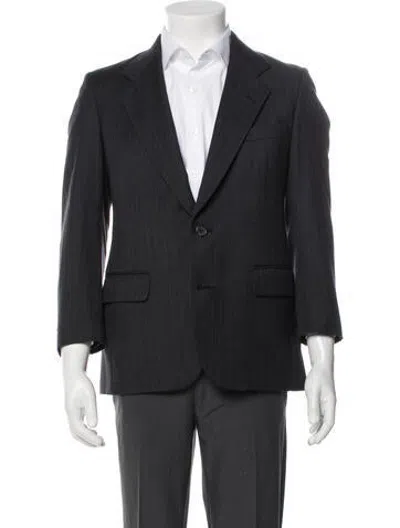 Pre-owned Lanvin Peacoat In Black