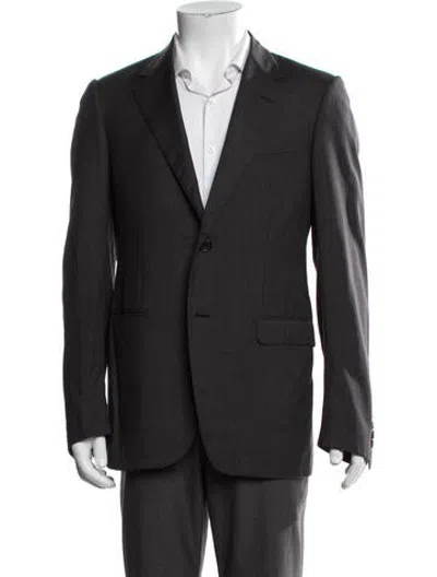 Pre-owned Lanvin Wool Blazer In Grey